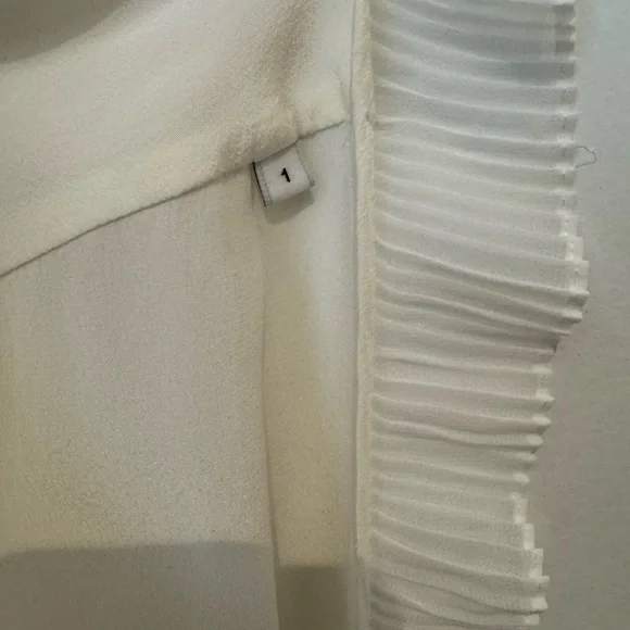 Sandro Ivory Ruffle Blouse - Picture 9 of 11